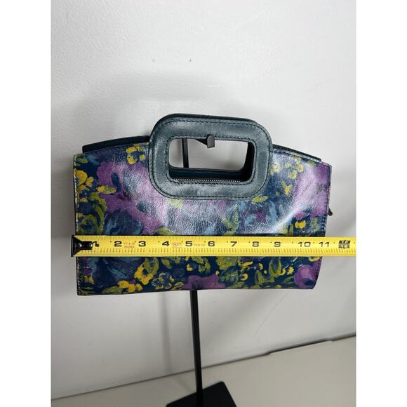 Patricia Nash Deep Blue Nature Floral Multi Color Satchel Bag Style P879420 - Picture 6 of 13